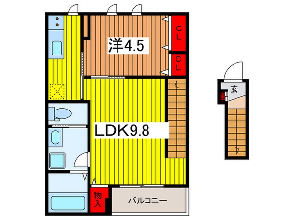 アトラスカーロ文蔵の物件間取画像